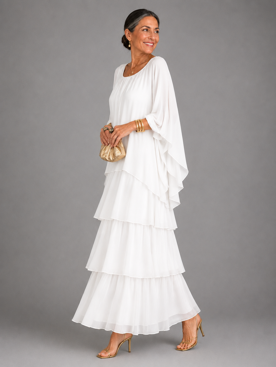 Elegantes, fliessendes Maxikleid