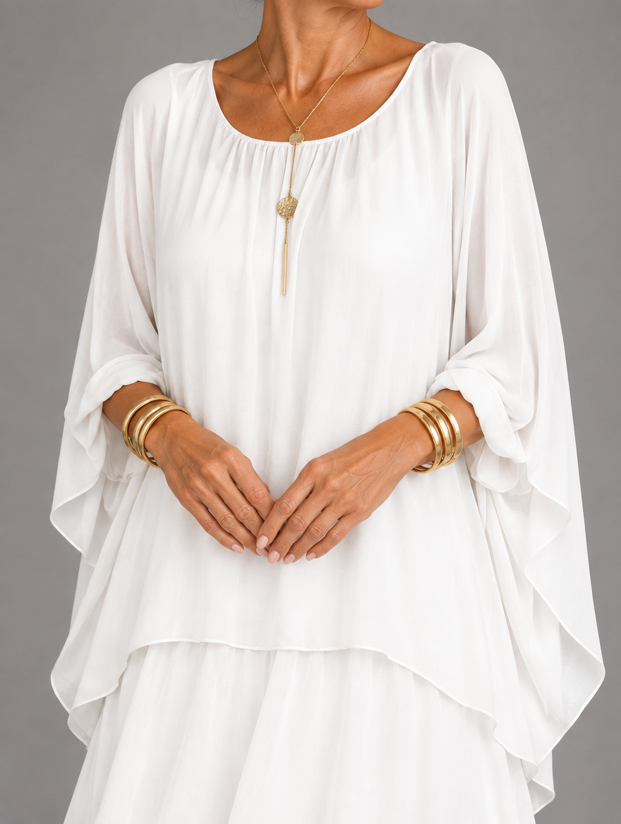 Elegantes, fliessendes Maxikleid