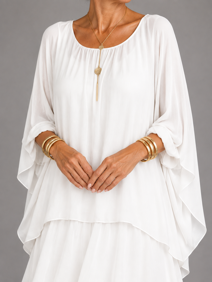 Elegantes, fliessendes Maxikleid