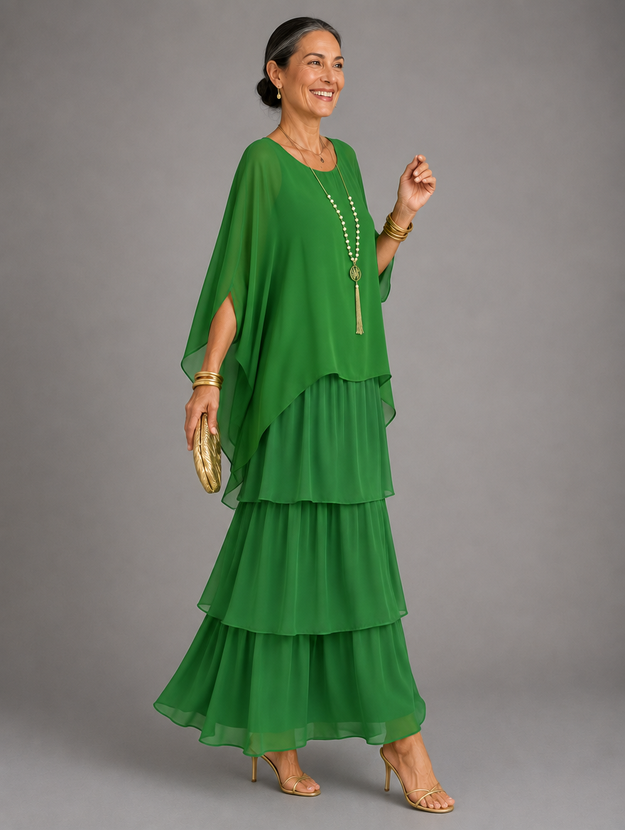 Elegantes, fliessendes Maxikleid