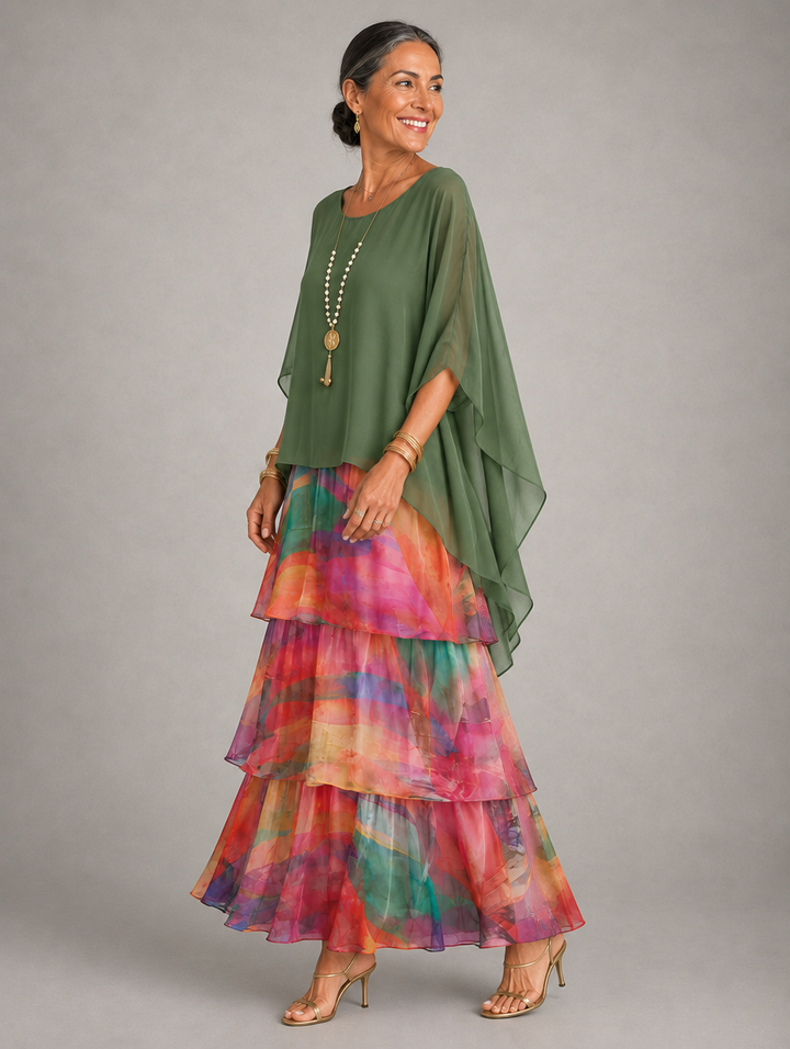 Elegantes, fliessendes Maxikleid