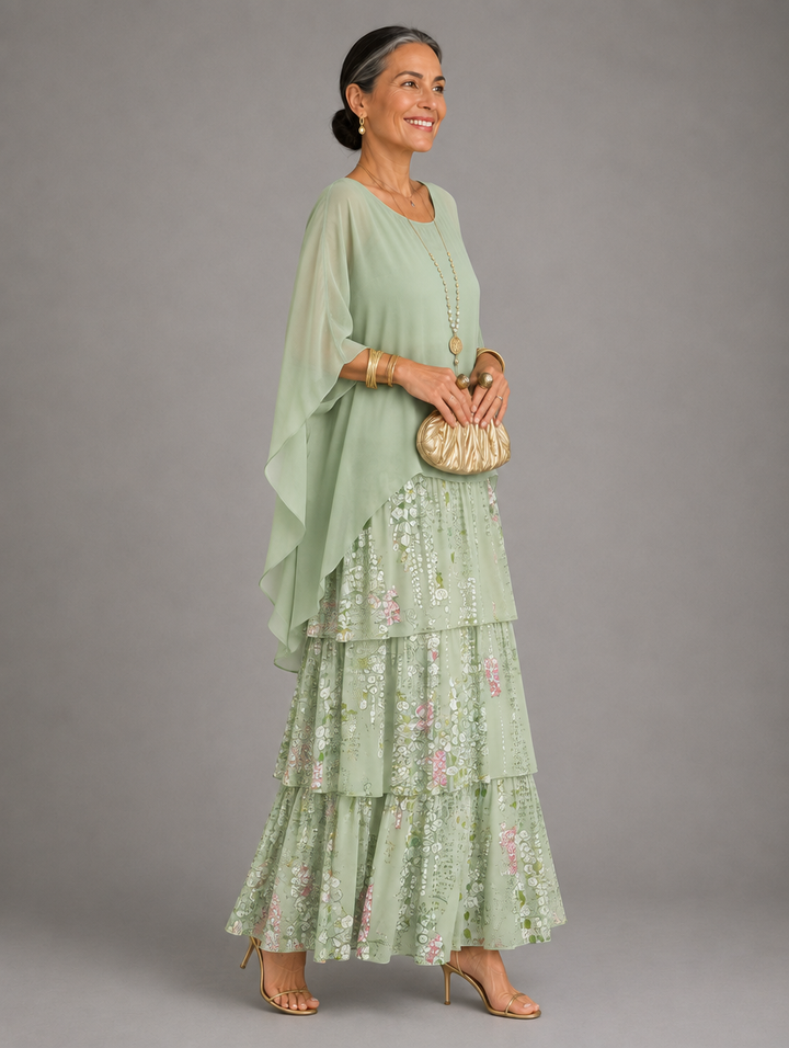 Elegantes, fliessendes Maxikleid
