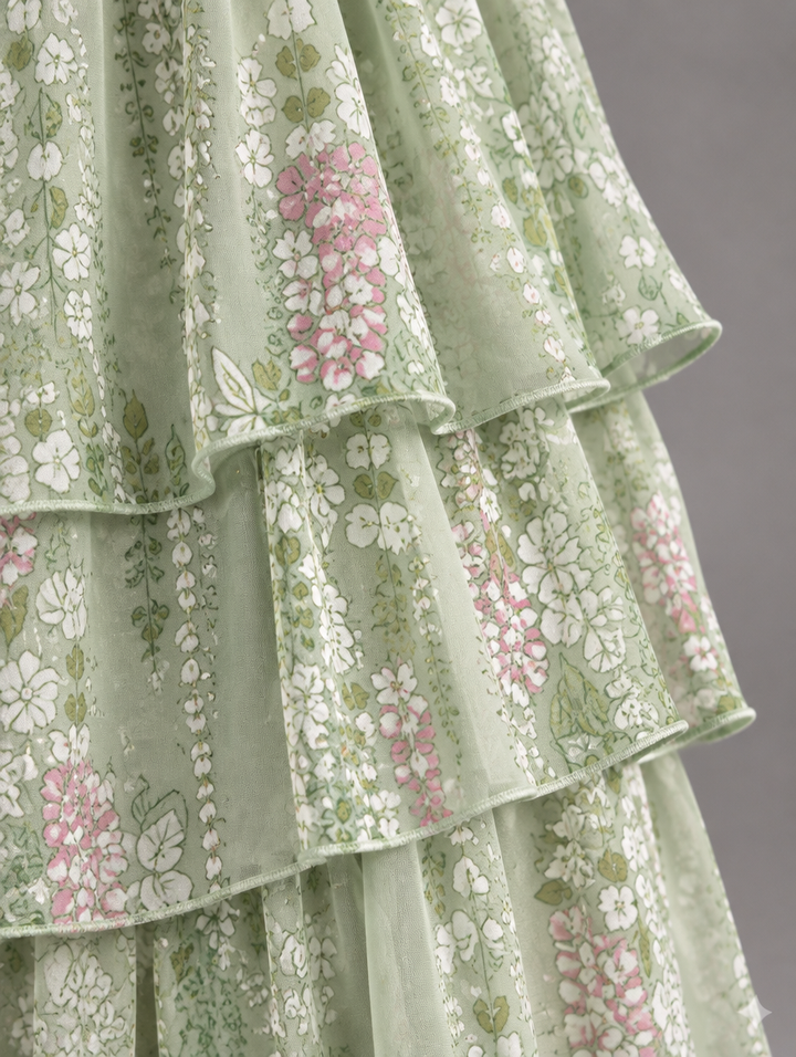 Elegantes, fliessendes Maxikleid