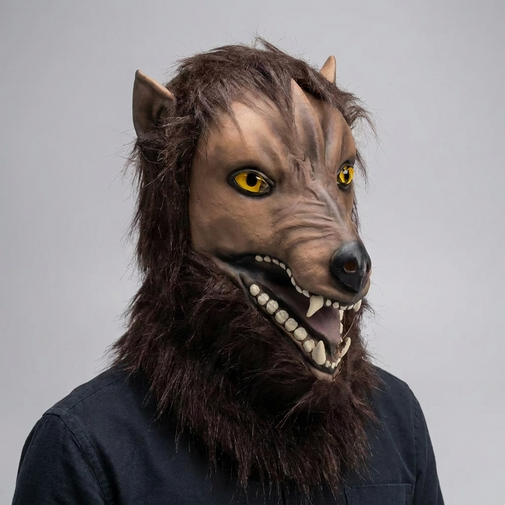 Latex Wolf Chopf Maske