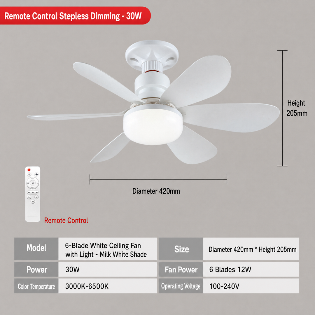 Moderne Loftlampe mit Fernbedienung und einstellbarem LED-Licht