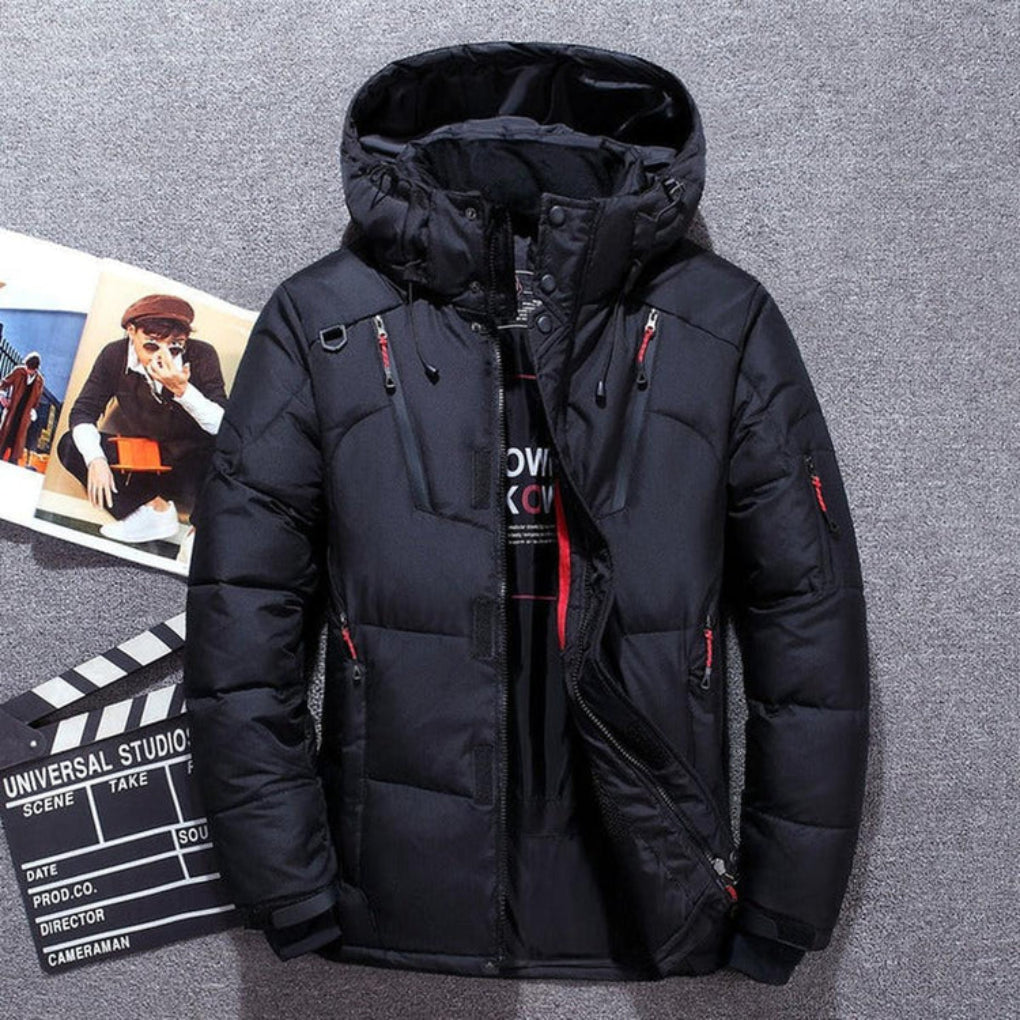 Isolierte Jacke mit Kapuze für Herren