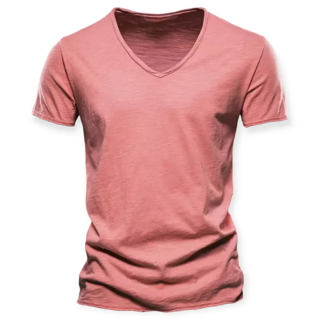 Casual Herren-T-Shirt mit V-Ausschnitt