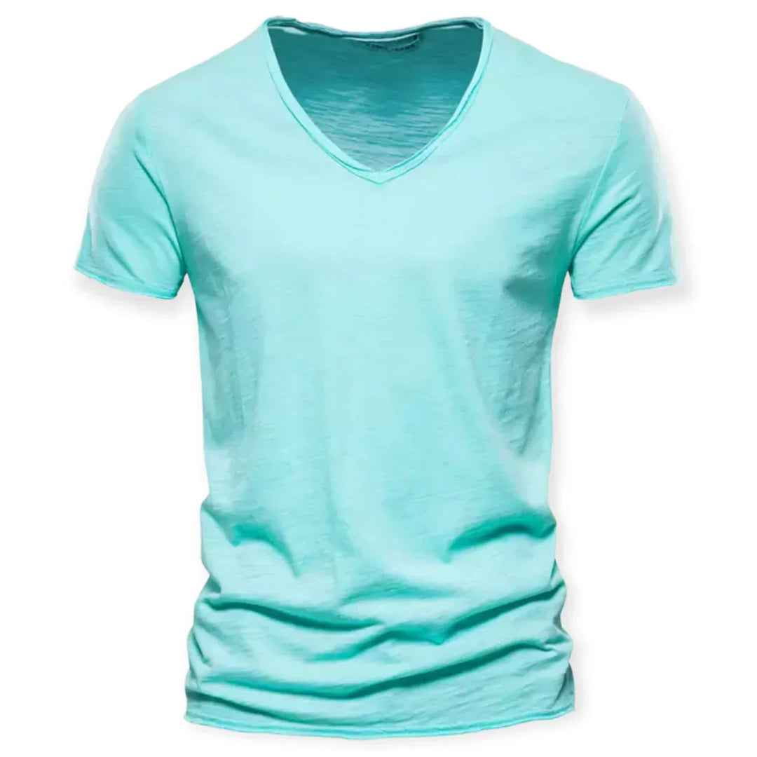 Casual Herren-T-Shirt mit V-Ausschnitt