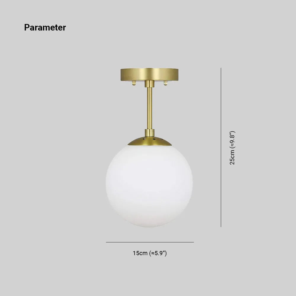 Valentina Moderne LED-Deckenleuchte, Kugel, Gold, Schlafzimmer/Wohnzimmer