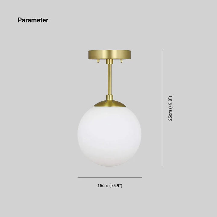Valentina Moderne LED-Deckenleuchte, Kugel, Gold, Schlafzimmer/Wohnzimmer