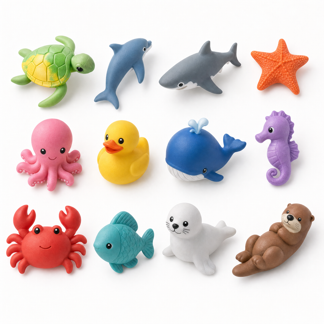 OceanPop - 6 Badekugeln mit Überraschungsspielzeug für Kinder