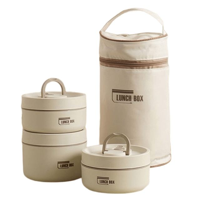 Isolierte Lunchbox für warme Mahlzeiten unterwegs