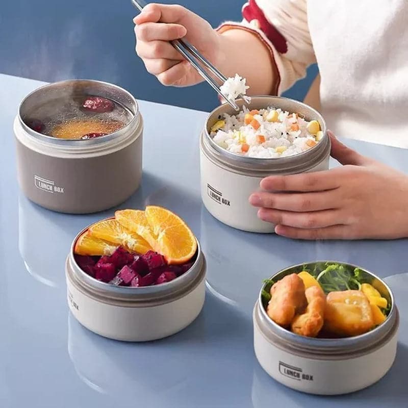 Isolierte Lunchbox für warme Mahlzeiten unterwegs