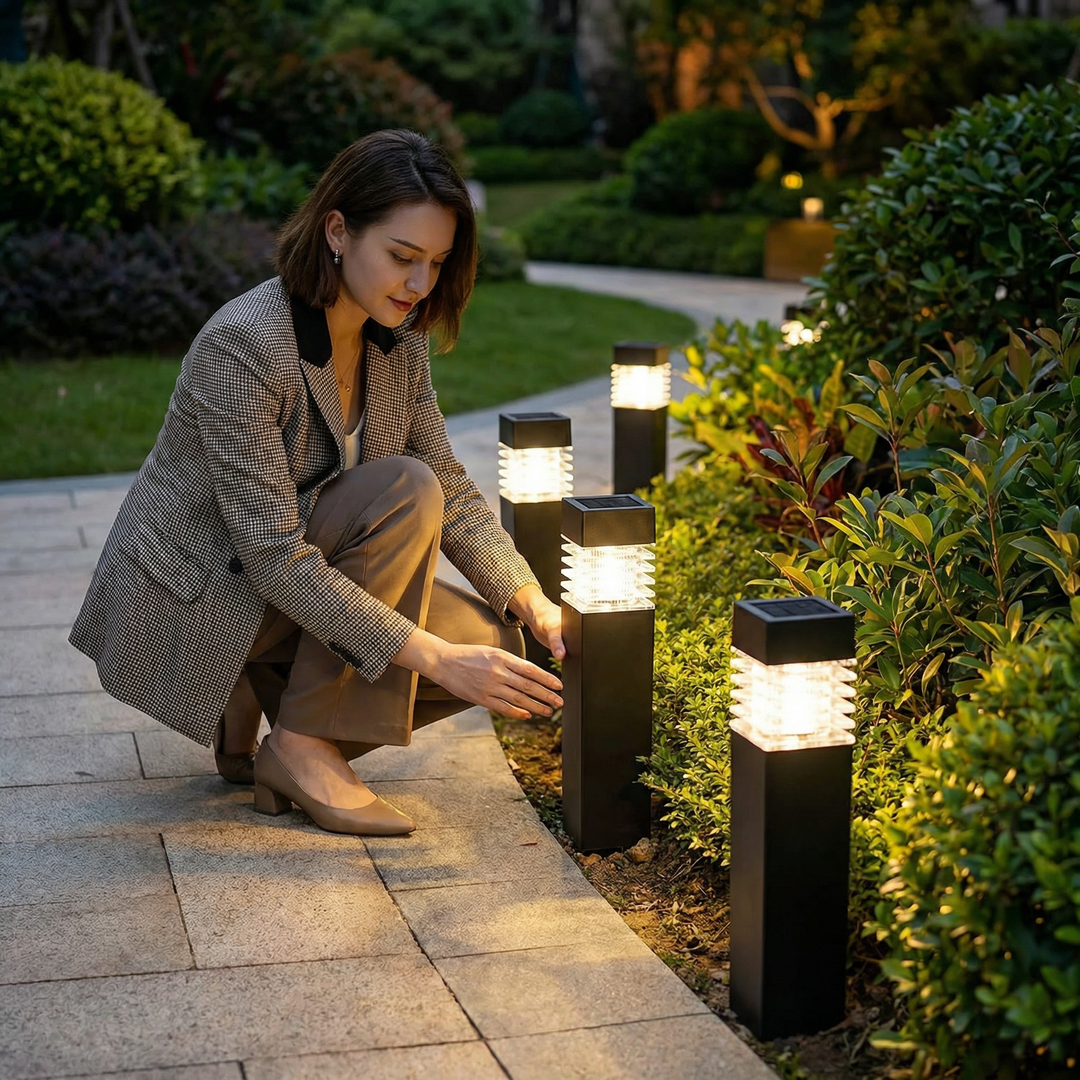Solar-LED-Gartensteckleuchten für Wege