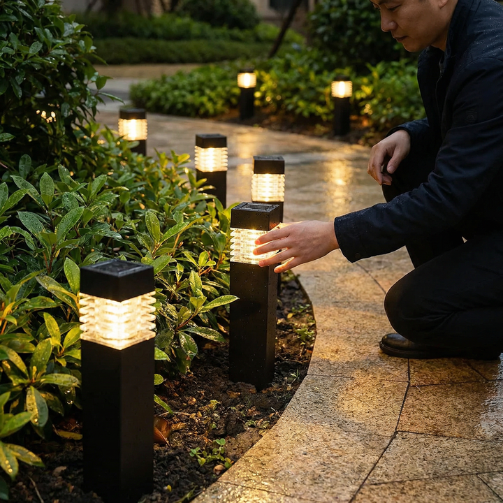Solar-LED-Gartensteckleuchten für Wege