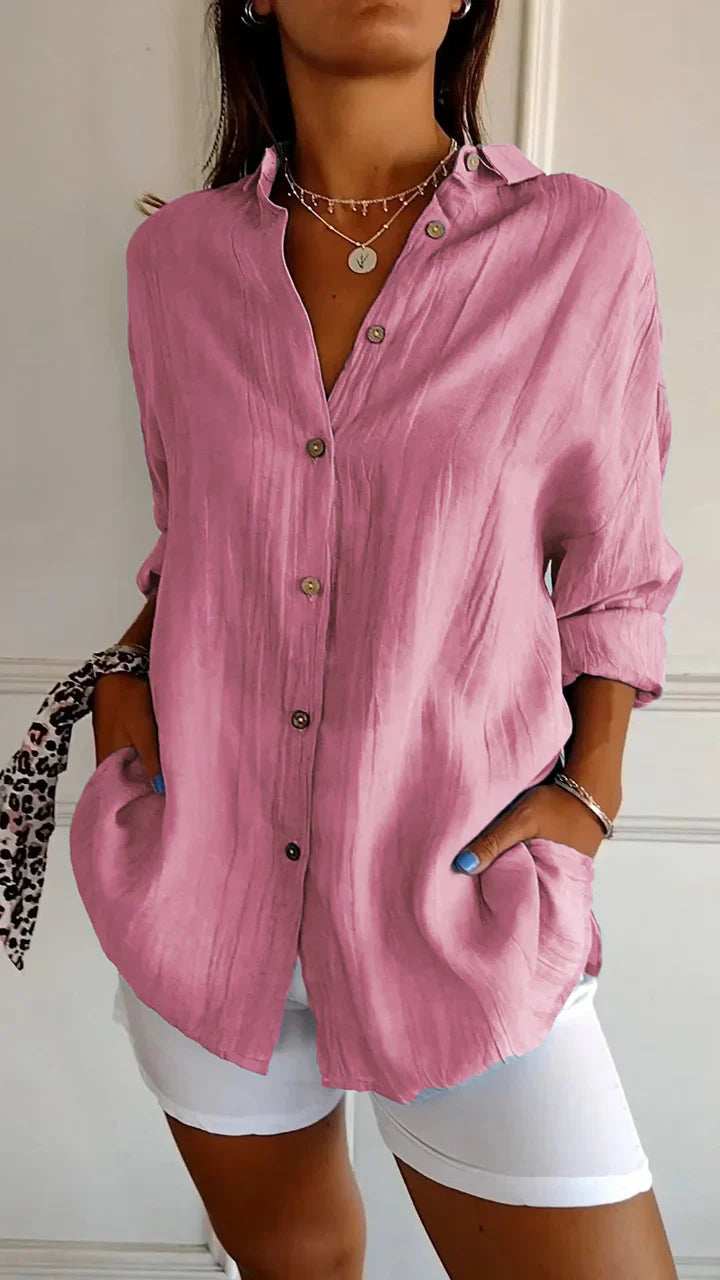 Lässiges Button-Down-Hemd für Damen