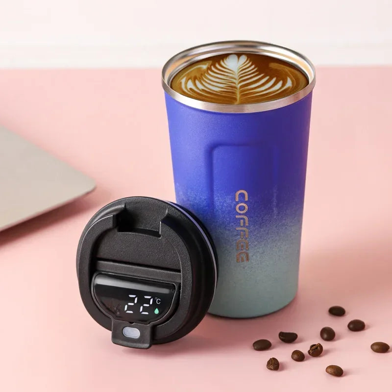 Thermobecher aus Edelstahl mit Smart-Temperaturanzeige – TempMate