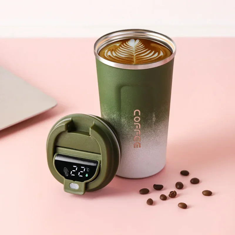 Thermobecher aus Edelstahl mit Smart-Temperaturanzeige – TempMate