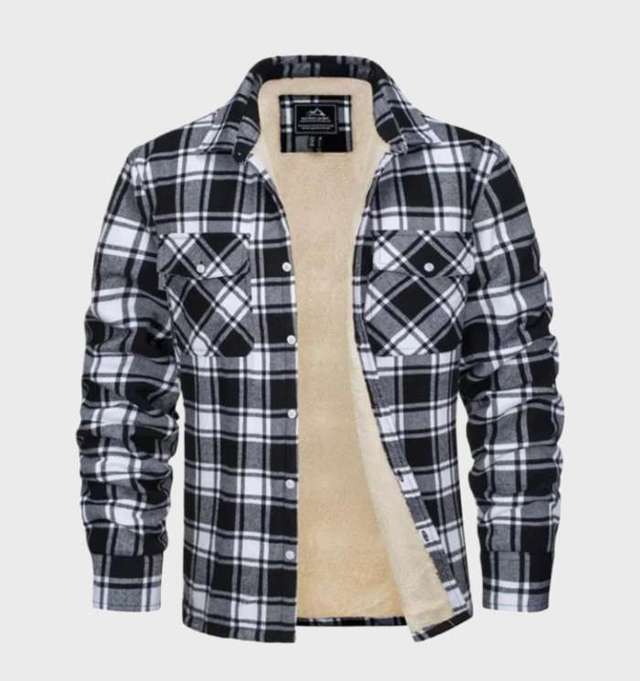 Flanell Herrenjacke im Vintage-Stil für Frühling 2026 - Liam