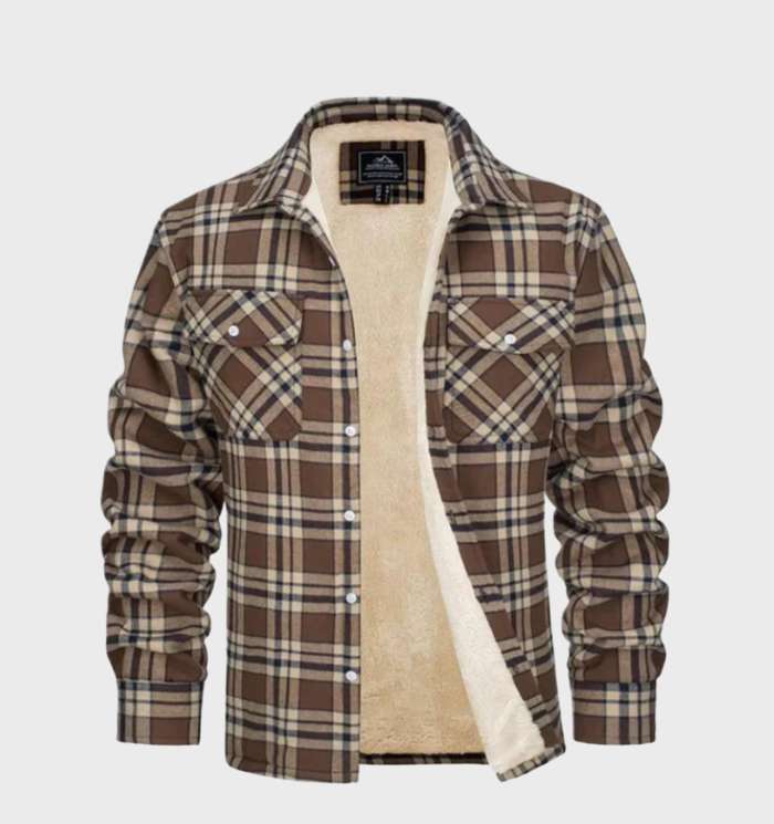 Flanell Herrenjacke im Vintage-Stil für Frühling 2026 - Liam