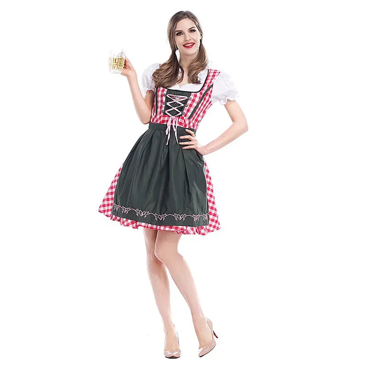 Klassisches Dirndlkleid-Set für Damen für das Oktoberfest - Traditional Polyester