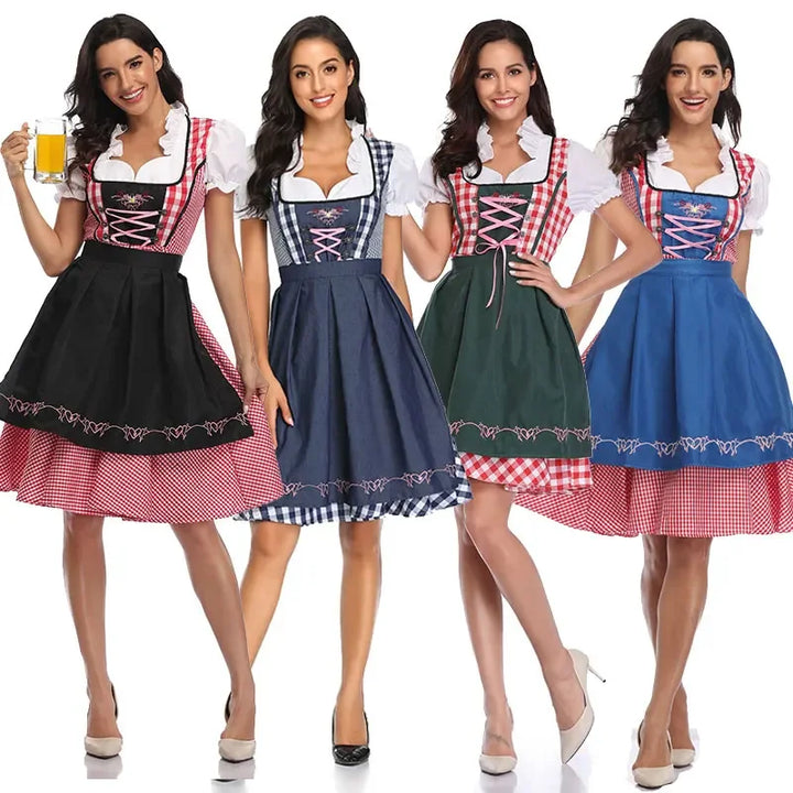 Klassisches Dirndlkleid-Set für Damen für das Oktoberfest - Traditional Polyester