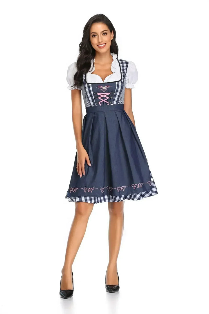 Klassisches Dirndlkleid-Set für Damen für das Oktoberfest - Traditional Polyester