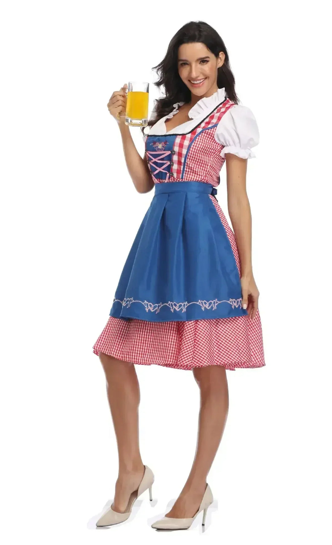 Klassisches Dirndlkleid-Set für Damen für das Oktoberfest - Traditional Polyester