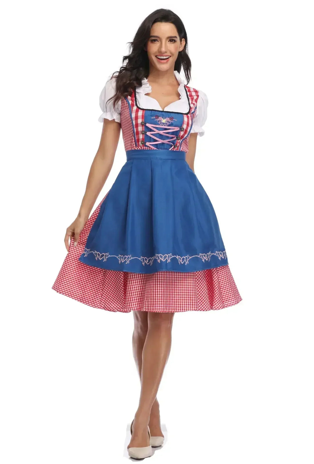 Klassisches Dirndlkleid-Set für Damen für das Oktoberfest - Traditional Polyester