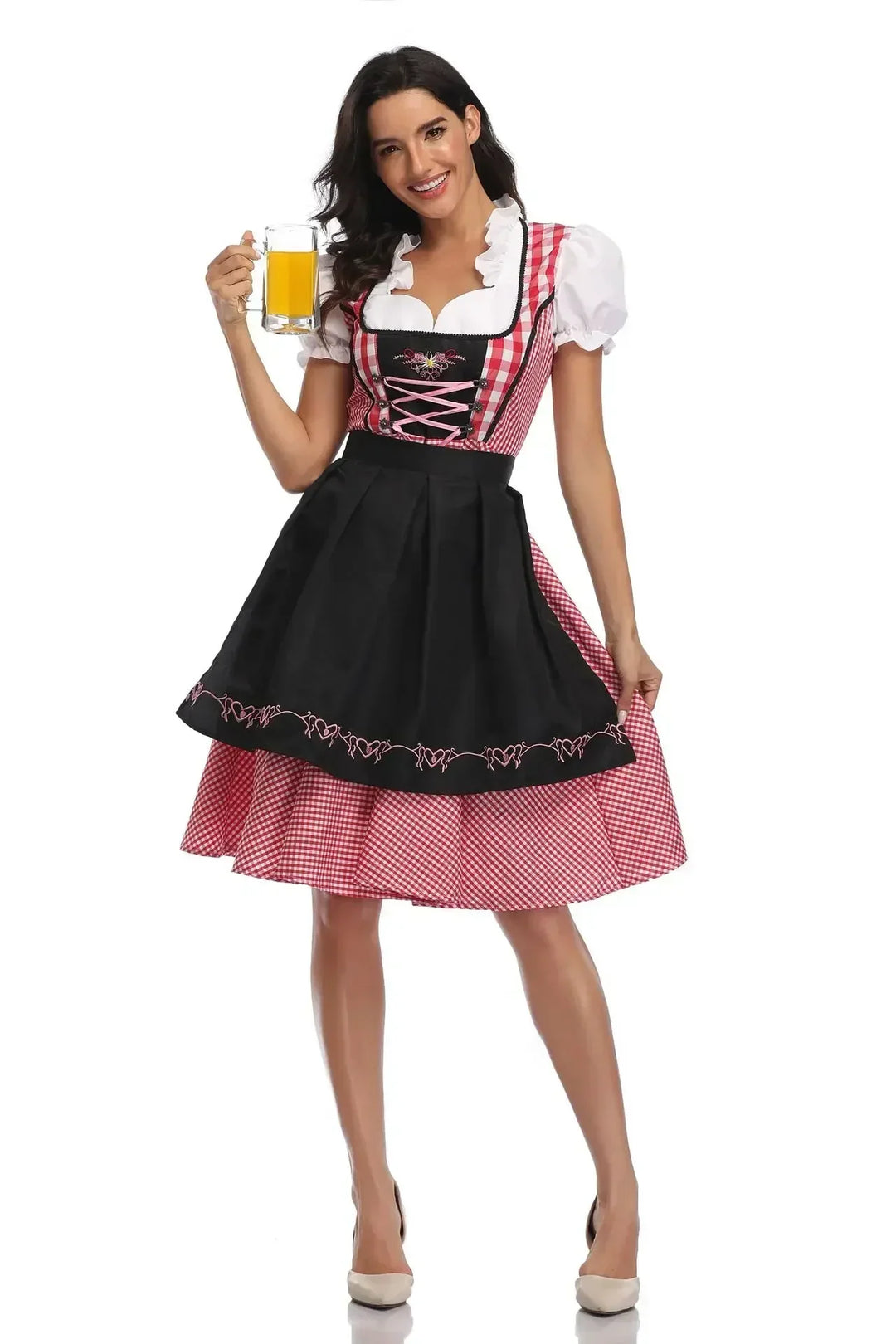 Klassisches Dirndlkleid-Set für Damen für das Oktoberfest - Traditional Polyester