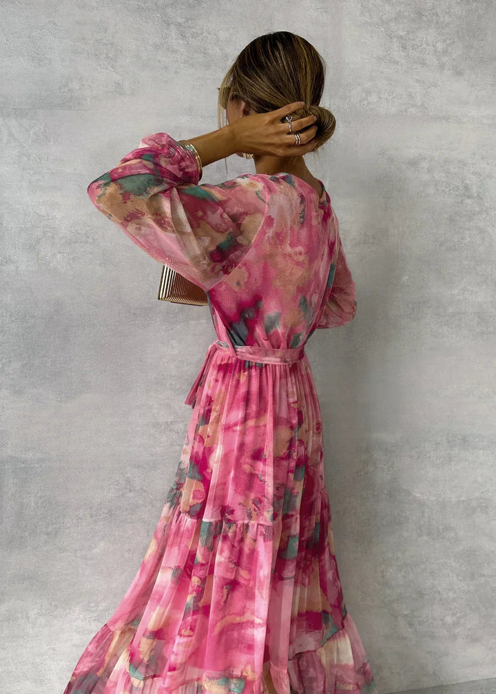 Langärmeliges Sommerkleid für Damen Modern und leicht