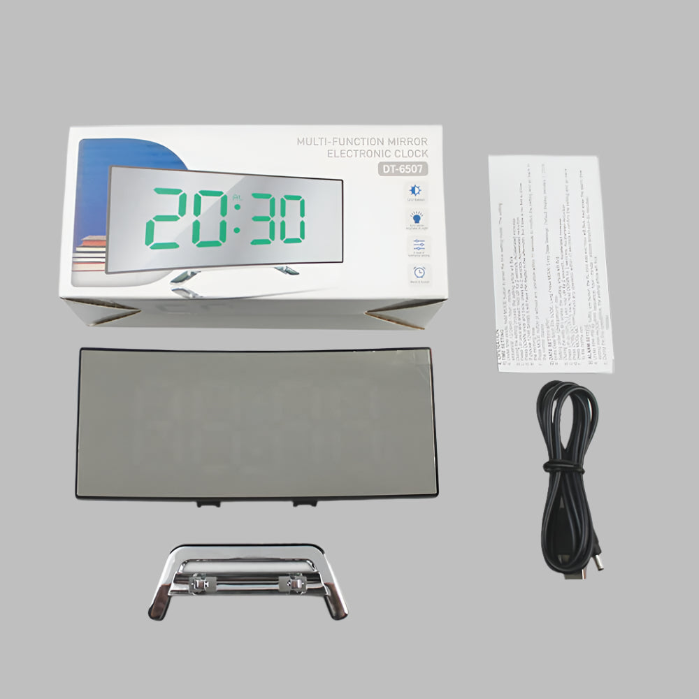 Geschwungener LED-Wecker