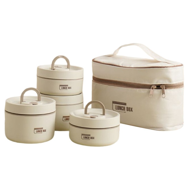Isolierte Mehrschicht-Lunchbox mit KOSTENLOSER Tragetasche - ThermoBox