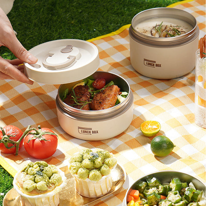 Isolierte Mehrschicht-Lunchbox mit KOSTENLOSER Tragetasche - ThermoBox