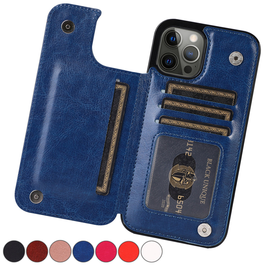 LeatherGuard | Elegante Lederhülle mit Kartenfächern und Magnetverschluss | Vanero