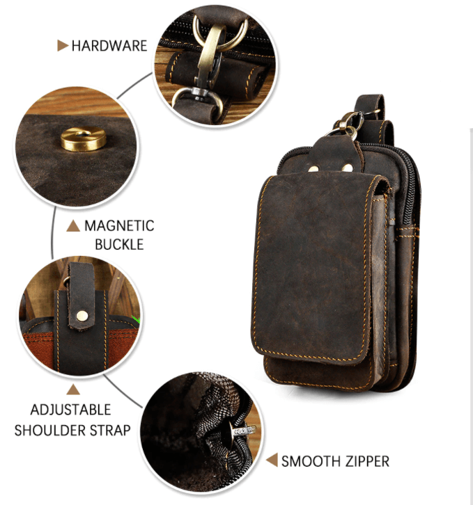 Herren-Gürteltasche aus hochwertigem Leder - Guardian Leather