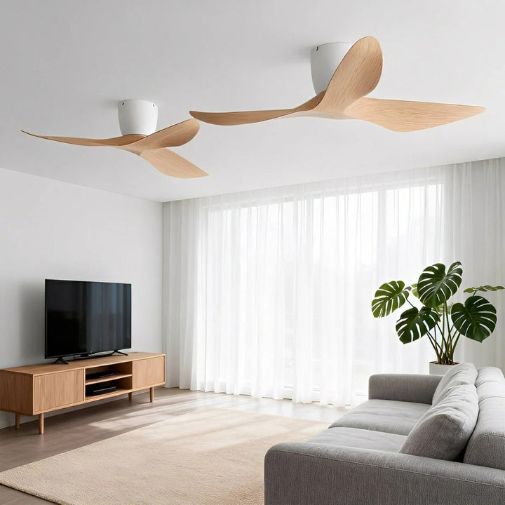 Nelvarn – Minimalistischer Deckenventilator mit Flügeln