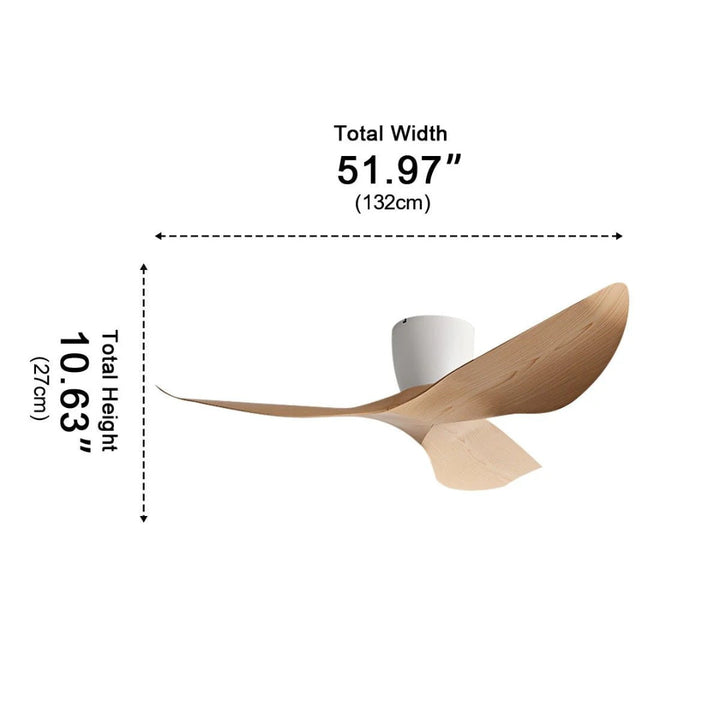 Nelvarn – Minimalistischer Deckenventilator mit Flügeln