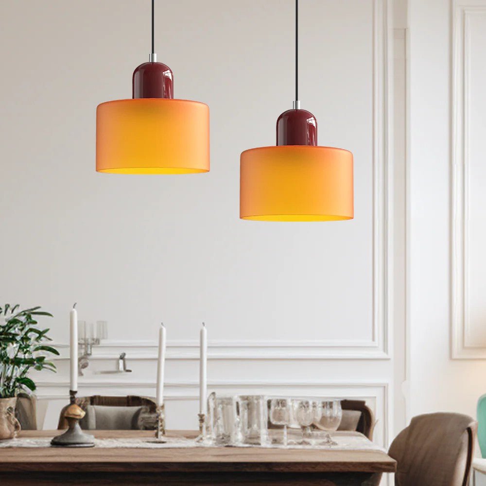 Moderne Glas-Pendelleuchte
