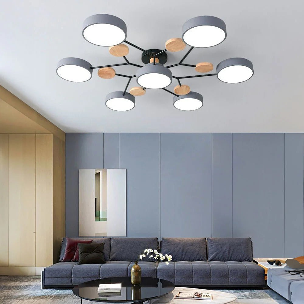 Moderner LED-Kronleuchter für das Wohnzimmer