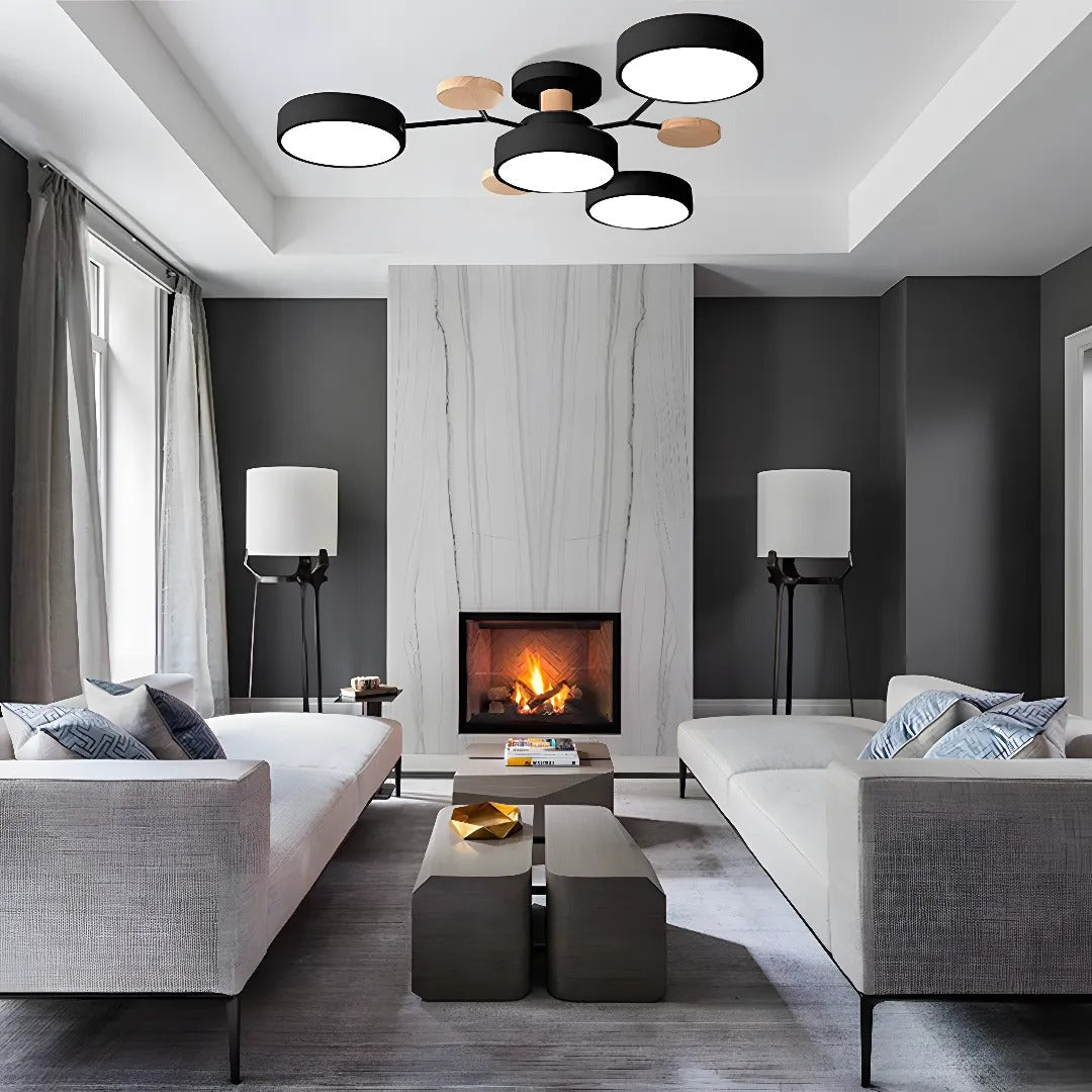 Moderner LED-Kronleuchter für das Wohnzimmer
