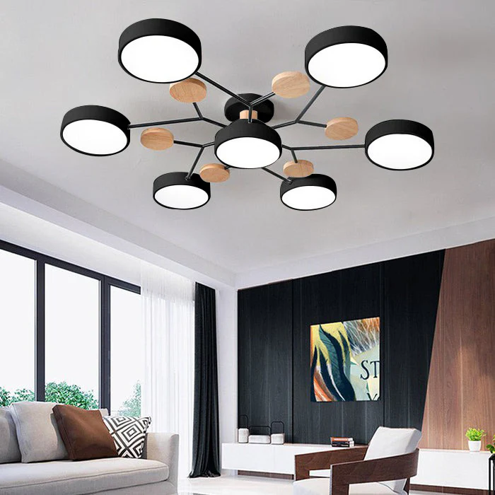 Moderner LED-Kronleuchter für das Wohnzimmer