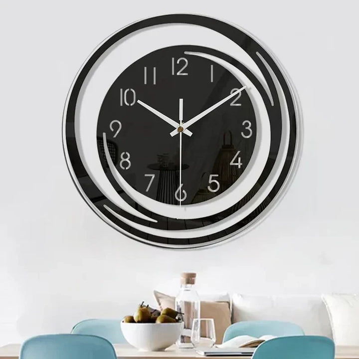 Moderne Runde Design-Wanduhr - Elegante Innendekoration