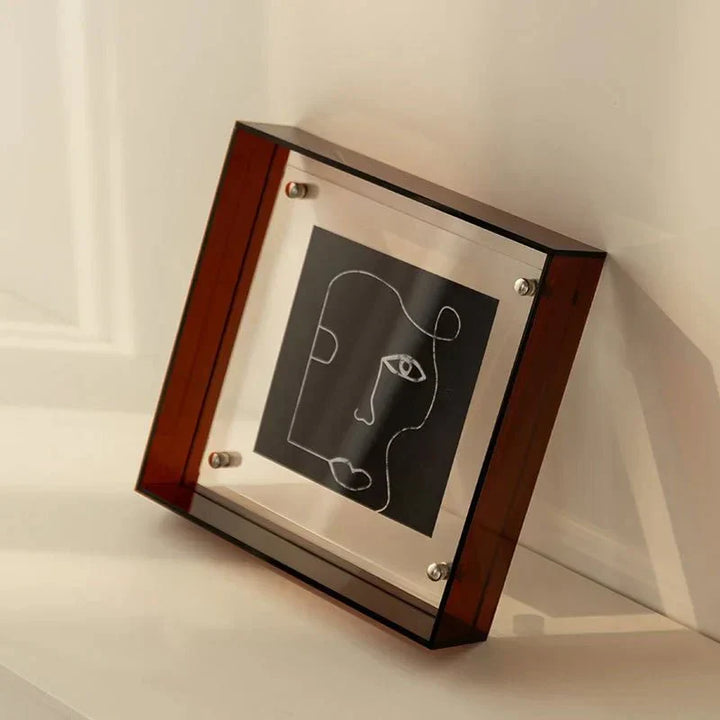 Schwebender Acryl-Bilderrahmen | Zeitgenössisches Design für Wand und Tisch