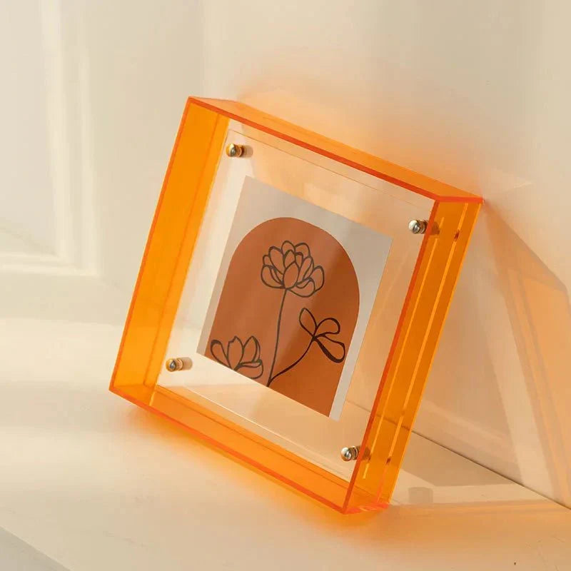 Schwebender Acryl-Bilderrahmen | Zeitgenössisches Design für Wand und Tisch