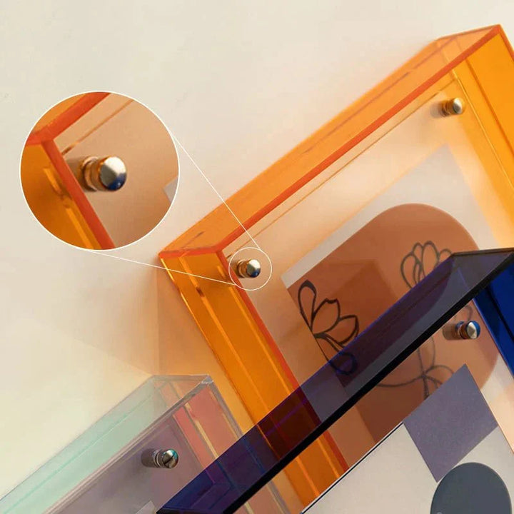 Schwebender Acryl-Bilderrahmen | Zeitgenössisches Design für Wand und Tisch