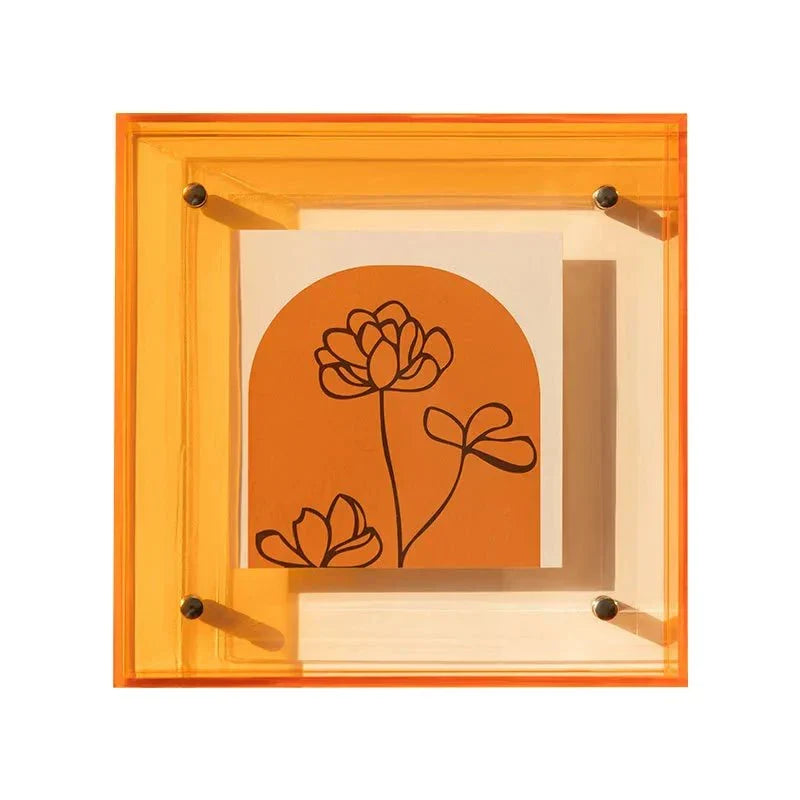 Schwebender Acryl-Bilderrahmen | Zeitgenössisches Design für Wand und Tisch
