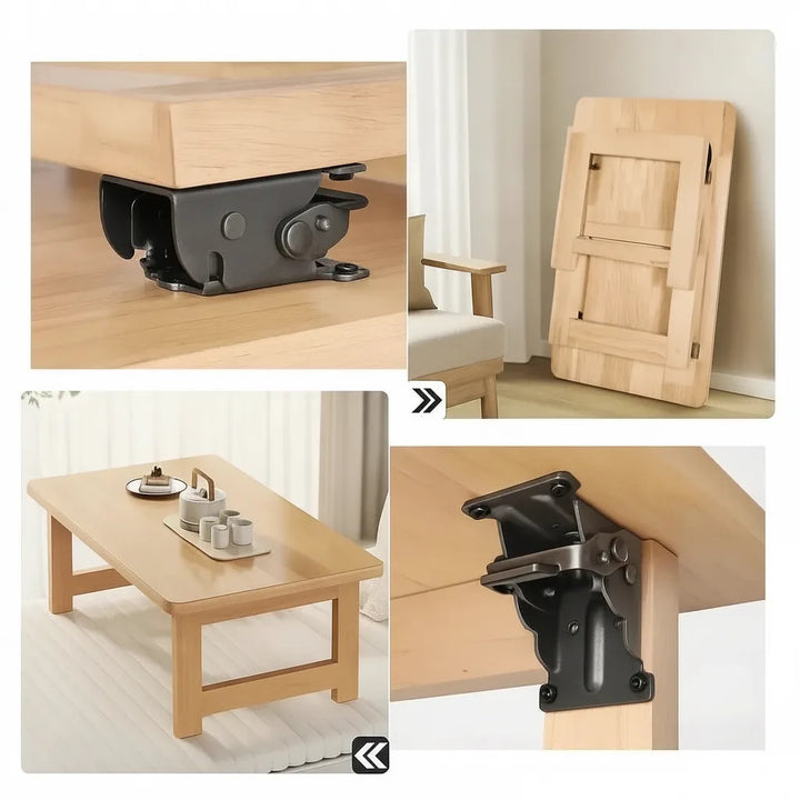 Klappbare Tischbeinhalter 90° mit Auto-Lock – 2er-Set, bis 225 kg belastbar