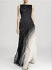 Lagenlook-Maxikleid im Ombré-Stil