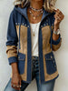 Patchwork-Kapuzenjacke